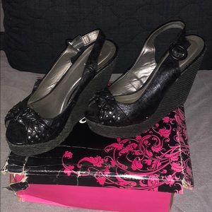 Qupid Wedge Sandal